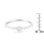.925 Sterling Silver Miracle-Set Diamond Round Shaped Promise Ring (0.05 Cttw, J-K Color, I1-I2 Clar EVS1010 For Sale In New York - Image 6 of 6