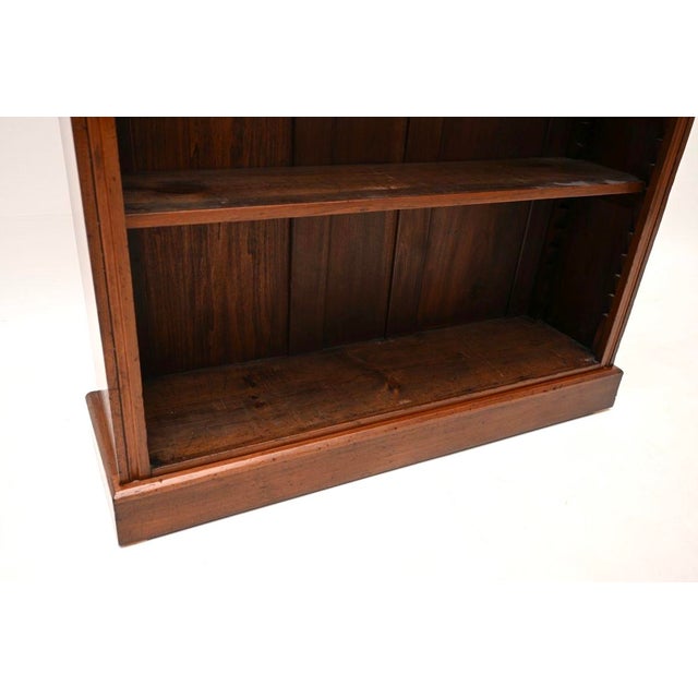Antique Victorian Open Bookcase, 1860 For Sale - Image 10 of 11