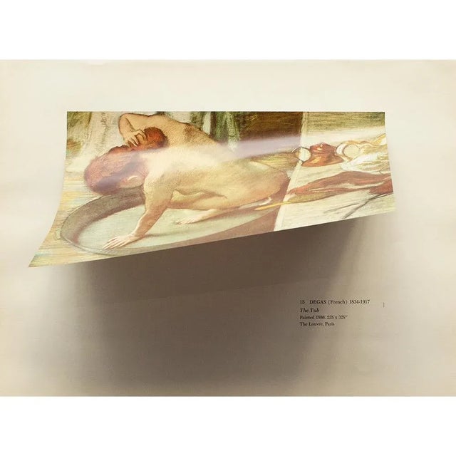 Edgar Degas 1955 After Edgar Degas "The Tub", First Edition Full-Color Vintage Print For Sale - Image 4 of 8