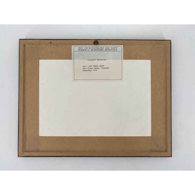 Jan Va De Velde, Genre Scene at the Harbor, Netherlands 1616, Paper, Framed For Sale - Image 3 of 7