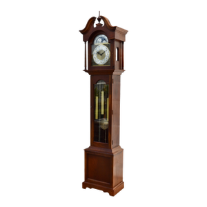 Hermle Alexandria Grandfather Clock Cherry Wood Moon Phase Westminster Chime