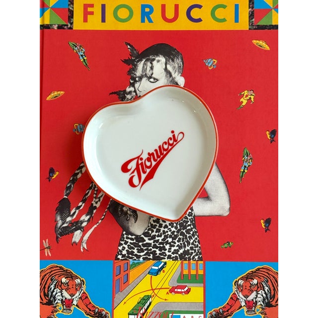 1980's Fiorucci Italy Heart Vide Poche For Sale - Image 4 of 8