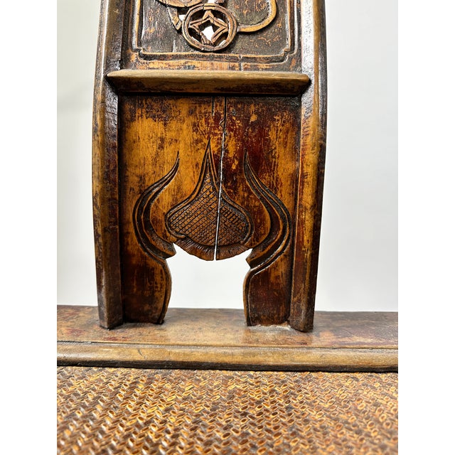 Mid 19th Century 19th C Chinese High Yoke Back Chairs- a Pair For Sale - Image 5 of 10