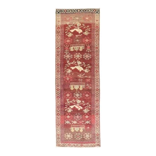 Pigeon Vintage Turkish Anatolian Runner - 3'1" x 11'3" For Sale
