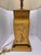 Yellow 1980s Chinoiserie Bradburn Gallery Hand-Painted Faux Bois Metal Table Lamp With Original Labeled Shade For Sale - Image 8 of 12