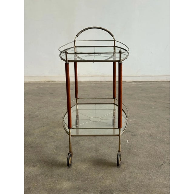 1960s Atomic Bar Cart For Sale - Image 4 of 10