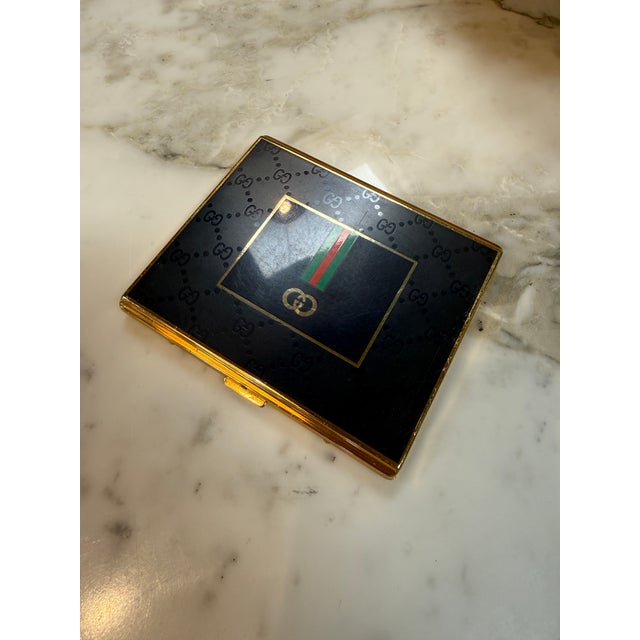 Vintage Gucci Blue Lacquer Cigarette Case, Italy, 1970s For Sale In Los Angeles - Image 6 of 8