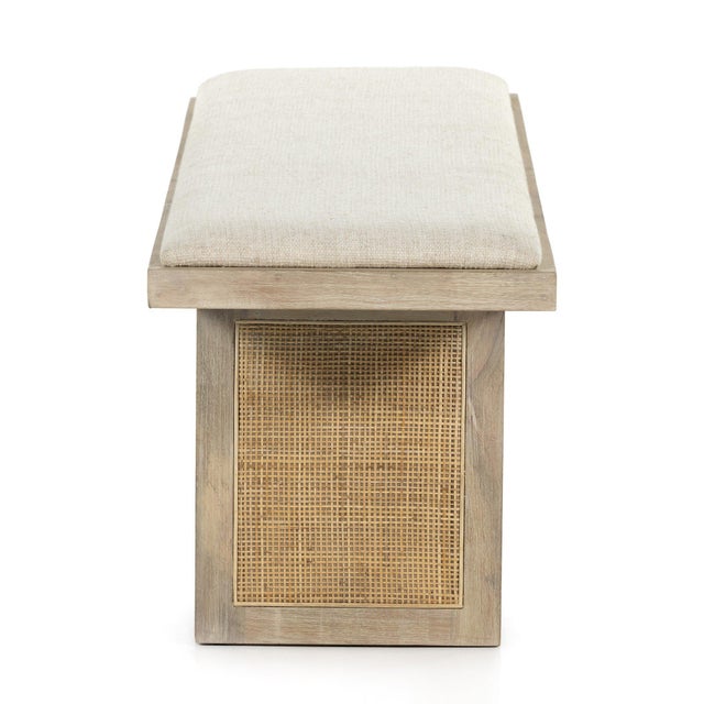 Four Hands Clarita Dining Bench - Thames Cream For Sale In Austin - Image 6 of 12