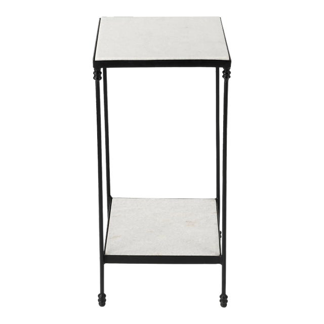 Larkin Marble & Iron Accent Table, Multi-Color For Sale