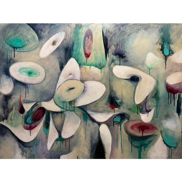 This is a one of a kind original abstract painting on wood panel by Southern California artist, Daniel Ketelhut. Its...