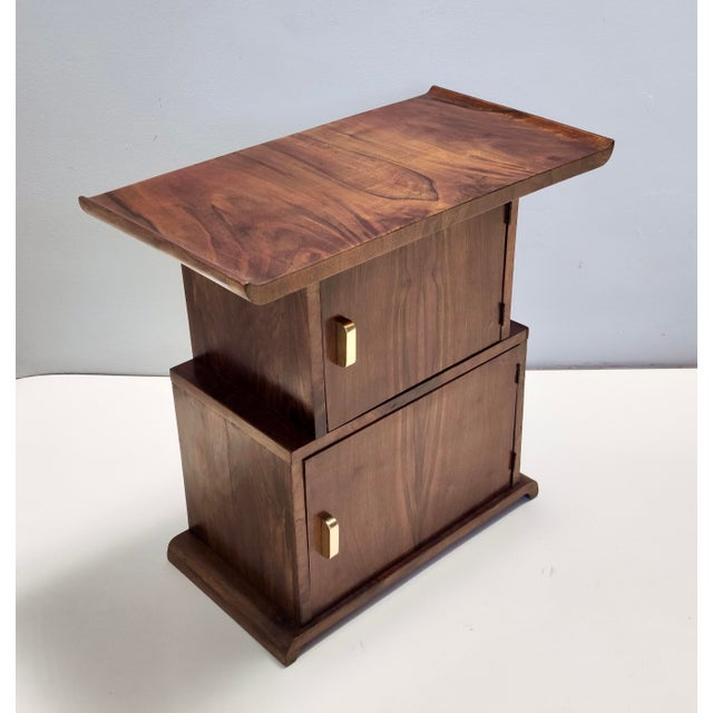 Vintage Black Walnut Divider Cabinet in the style of Emilio Lancia, Italy, 1930s For Sale - Image 13 of 13