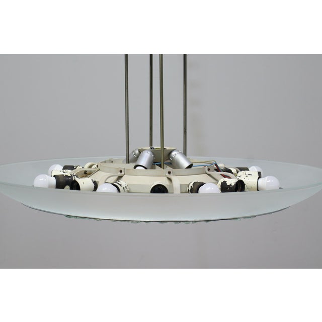 Green Large Model 2459 Pendant Light by Max Ingrand for Fontana Arte, 1965 For Sale - Image 8 of 18