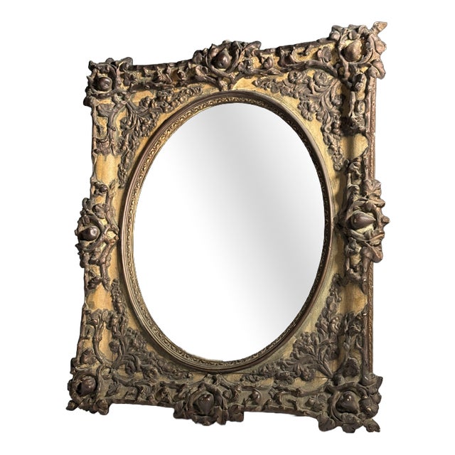 19th Century Baroque Style Mirror For Sale