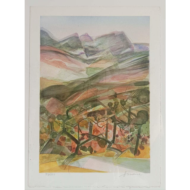 Camille Hilaire, Mont Sainte Victoire, 1980s, Lithograph For Sale - Image 9 of 12