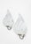 Leaf Wall Lamps in Transparent and White Murano Glass from La Murrina, 1980s, Set of 2, in Very Good conditions. Designed...