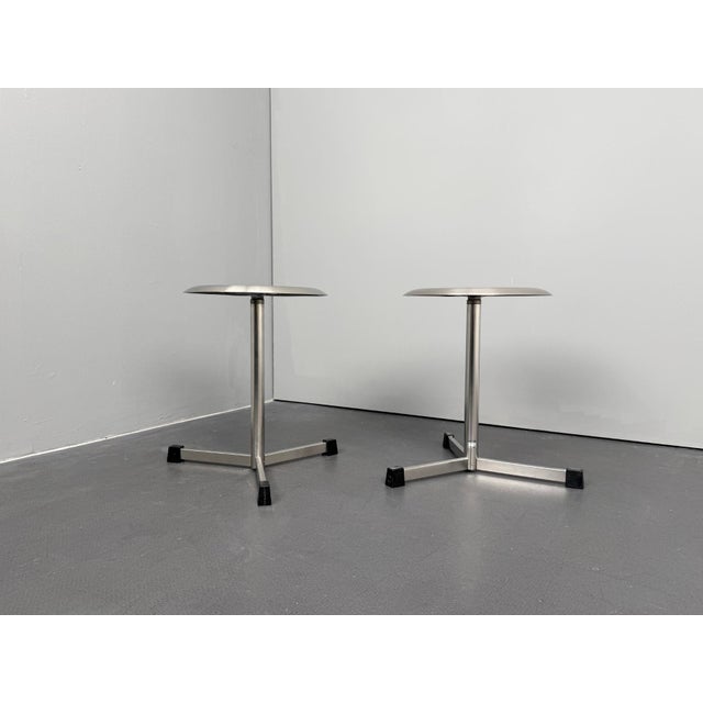 Swivel Stools in Metal from Maquet, Germany, 1960s, Set of 2, in Very Good conditions. Designed 1960 to 1969 This piece...