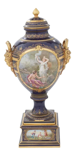 19th Century Gilt Gold Decorative Covered Urn