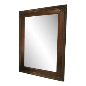 Vintage Late 20th Century Large Gold Beveled Floor Mirror