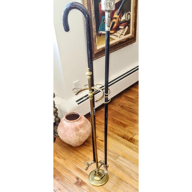 Traditional Rare Antique Edwardian Umbrella-Cane Stand Early 1900 For Sale - Image 3 of 6