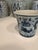 Chinese Vintage Blue and White Koi Fish Ceramic Cachepot Planter For Sale - Image 3 of 7