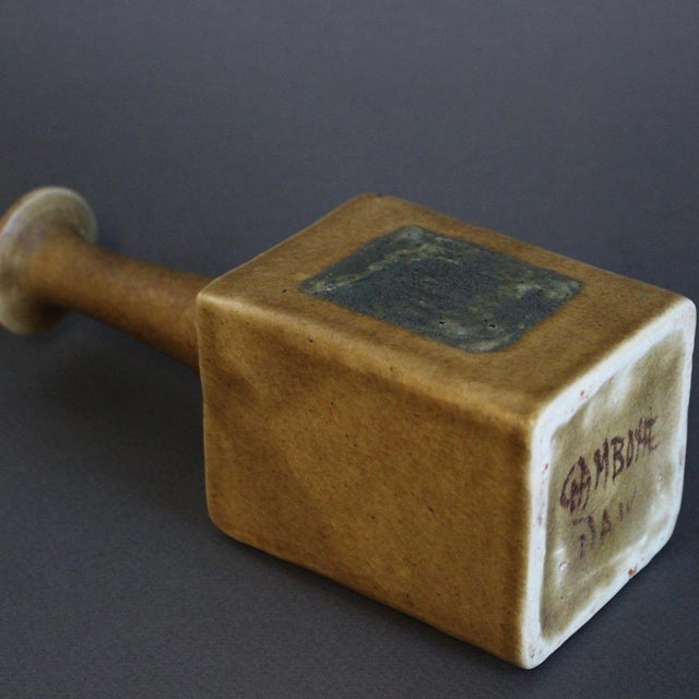 Italian Vintage Ceramic Bottle by Bruno Gambone, 1980s For Sale - Image 14 of 16