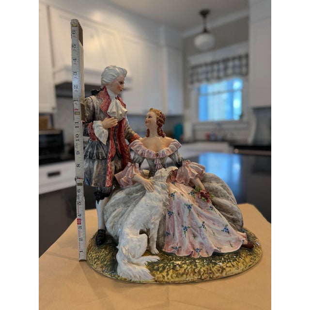 Off-white Vintage Carlo Mollico Capodimente Style Porcelain Sculpture For Sale - Image 8 of 9