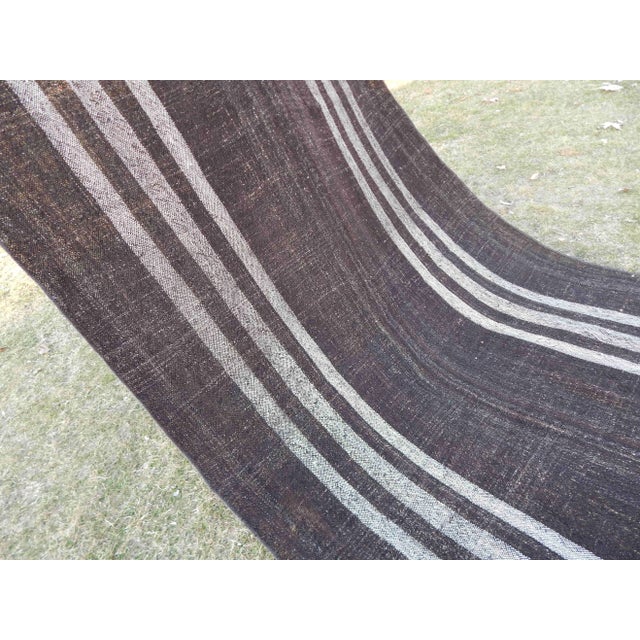 Vintage Goat Hair Turkish Kilim Rug 5′5″ × 9′10″ For Sale - Image 4 of 11