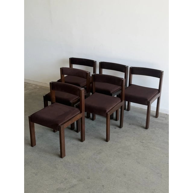 Wood Made to Order Minimal Walnut Dining Chairs For Sale - Image 7 of 16