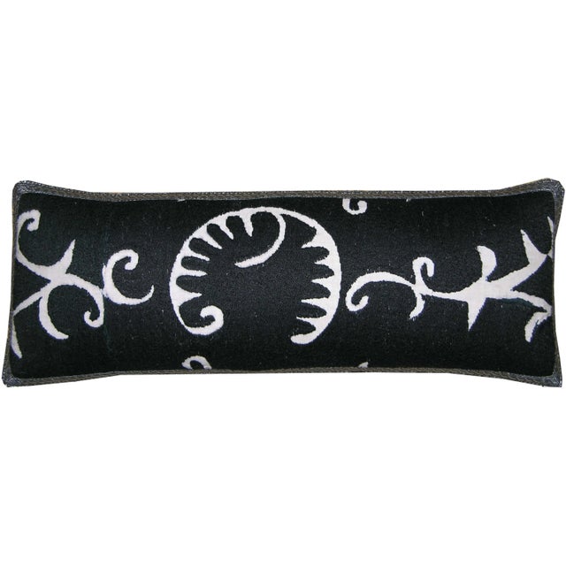 Circa 1900 Antique Suzani Embroidery Pillow For Sale - Image 9 of 9