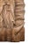 Rustic Mid 20th Century Our Lady of Guadalupe Carved Wood Hanging Wall Sculpture or Plaque For Sale - Image 3 of 6
