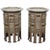 Pair of Antique Ottoman Moorish Abalone Mother-of-Pearl Inlaid Pedestal Tables For Sale