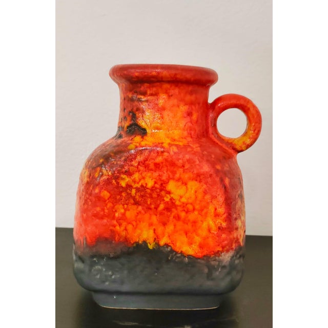 Black Fat Lava Vase from Carstens Tönnieshof, West Germany For Sale - Image 8 of 8