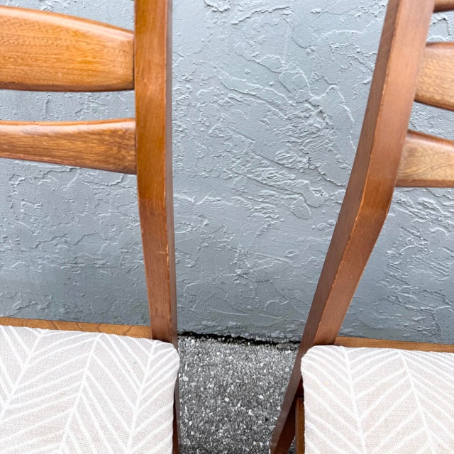 Brown Mid Century Modern Wooden Dining Chairs - Set of 6 For Sale - Image 8 of 11