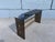1970s Mid Century Modern Dark Glass and Brass Console Table, Sofa Table For Sale - Image 12 of 16