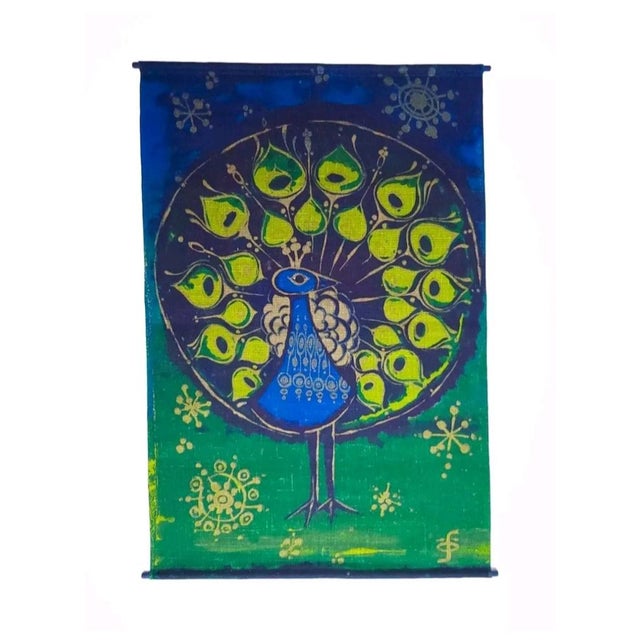 Vintage Danish Wall Hanging by Hans Jürgen Schöbel for Södahl, 1967 For Sale - Image 4 of 4