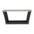 Modern Console Table With Limestone Top and Steel Base For Sale