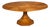 Transitional Round Dining Table, Medium - Light Brown Oak With Faceted Pedestal Base For Sale