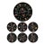 Mid 20th Century Quimper Guy Trévoux Black-Ground Oyster Service — Master W/ 6 Plates For Sale