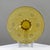 Large Art Deco Revival Amber Glass Floral Centerpiece Bowl, 1960s For Sale - Image 14 of 14