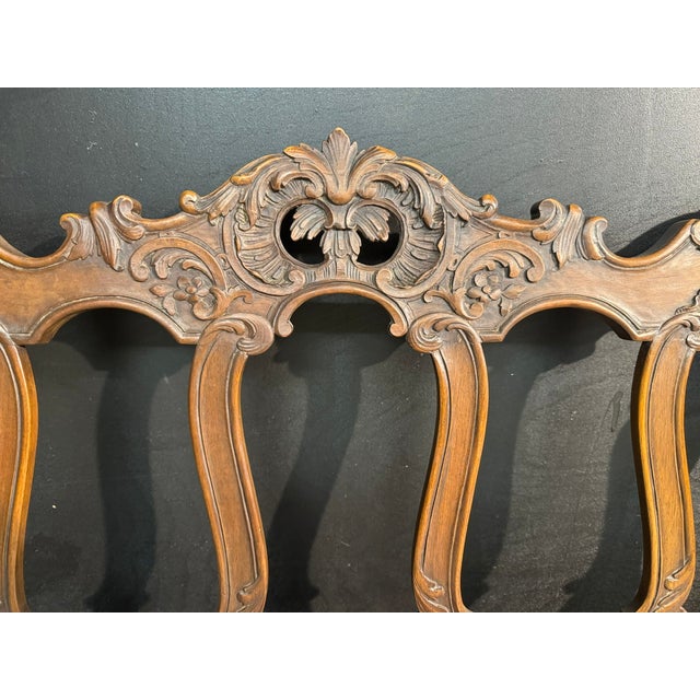 Walnut 3-Seater Couch, 1890 For Sale - Image 3 of 16