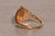 1980s The 19th Avenue: Navette Shaped Signet Ring with Natural Diamond For Sale - Image 5 of 10