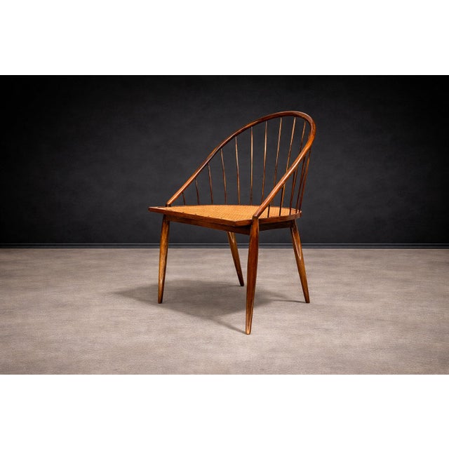 Curva Chair in Rosewood & Caning, Joaquim Tenreiro, 1960s For Sale In New York - Image 6 of 14