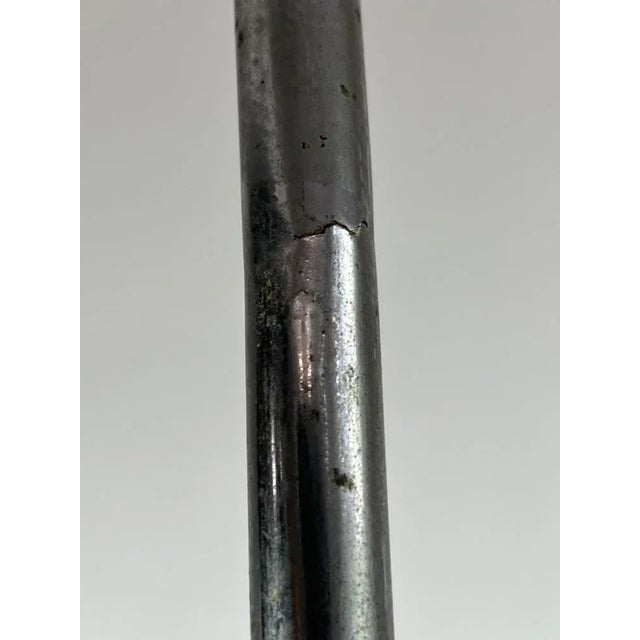 Italian Five-Light Metal and Glass Chandelier, 1940s For Sale - Image 4 of 12