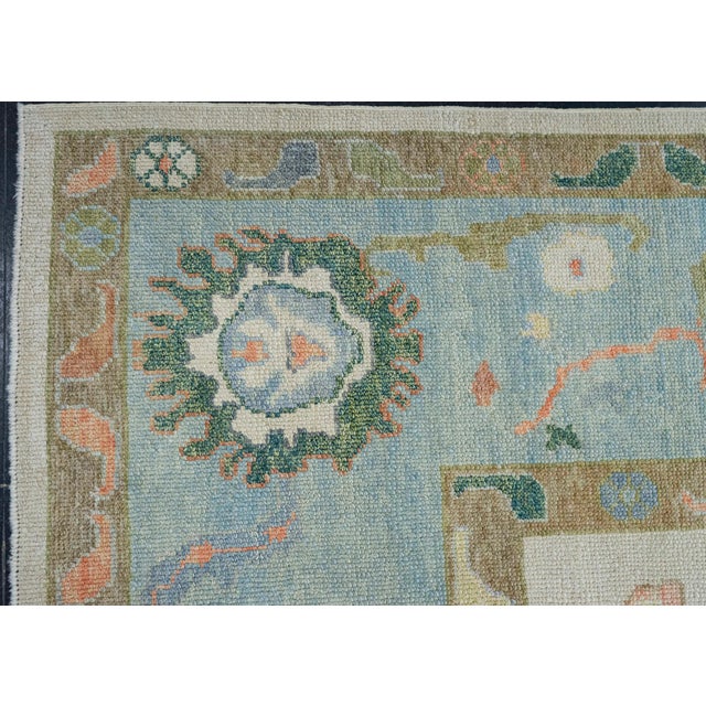 Early 21st Century Turkish Oushak Square Rug 9'10" x 10'10" #20434 For Sale - Image 5 of 8
