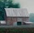 Barn in the Rain by Michael Miller | Oil on panel of a barn in a rainy landscape For Sale - Image 4 of 5