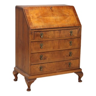 Small English Mahogany Bureau For Sale