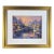Vintage English Thomas Kinkade Certified Print, Snowy Village Scene For Sale