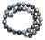 Blue Kyanite Beaded Necklace With Sterling Silver Kyanite Clasp For Sale