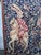 19th-Century Wool and Silk Tapestry — Medieval Courtly Scene For Sale In Los Angeles - Image 6 of 13