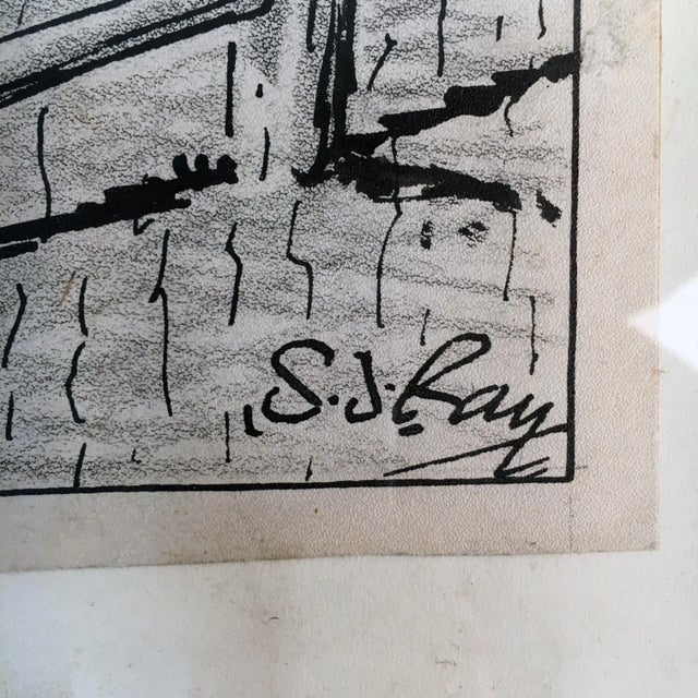 Mid-Century Modern S. J. Ray Political Cartoon, 1956 For Sale - Image 3 of 5